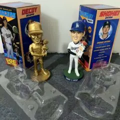 限定品金色 大谷翔平 デコピン バブルヘッド +大谷翔平 デコピン ボブルヘッド