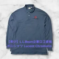 【希少】L.L.Bean企業ロゴ長袖ポロシャツ Lucent Chromatis