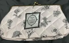 Maison de FLEUR メゾンドフルール がま口ポーチ ピンク 花柄のサムネイル