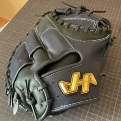 ほぼ未使用　ハタケヤマ　軟式用　キャッチャーミット　ベイスターズ　伊藤 モデル ハタケヤマ 【横浜DeNA 伊藤光選手記念モデル】 ハタケヤマ