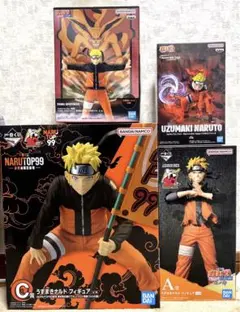 NARUTO ナルト　一番くじ　プライズ 新品未開封　フィギュア　4点セット