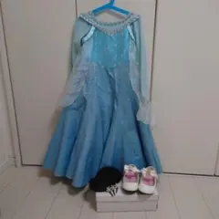 ビビディバビディブティック　エルサ　靴&髪飾りセット