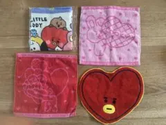 BT21 キャラクタータオル 4枚セット