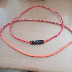 AXF axisfirm アクセサリー 赤オレンジ　2本セット