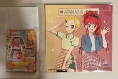 アイカツ　ハピクロ　カードキーホルダー　ツインカラーセットアップ　新条ひなき