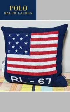 Ralph Lauren 星条旗クッションカバー ラルフローレンファブリック クッションカバー スター BLUE 50×50cm