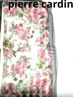 ピエールカルダンpierre cardinシルク100% 花柄　スカーフ