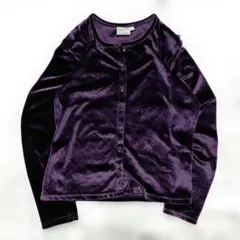 00's アーカイブ カジュアル パープル ベルベット 長袖 シャツ