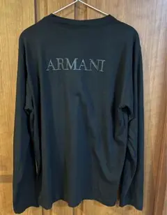 ARMANI ブラック 長袖カットソー ロンT XL