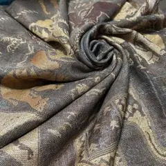 新品　豪華金糸入り パシュミナ　男女兼用大判ストール カシミア100% ショール