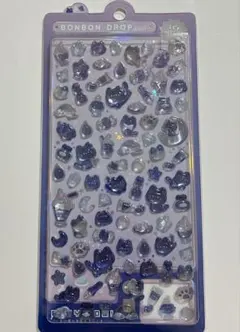 ボンボンドロップシールミニ　よるねこボンボン