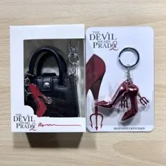 希少プラダを着た悪魔2チャーム＆トートバック セット白キーリング キーホルダー 希少プラダを着た悪魔2チャーム＆トートバック セット白キーリング