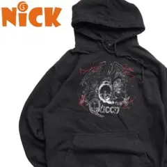 QUEEN クイーン バンドスウェット 紋章ロゴ プリントパーカー ブラック