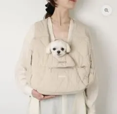 moncheri犬用キルティングメッシュ付きフロントリュックMサイズのサムネイル