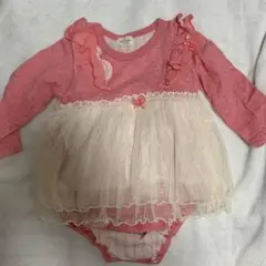 kid's zoo ピンクロンパース 80