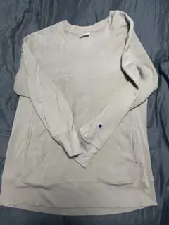 Champion Reverse Weave トレーナー L ベージュ　ポッケ