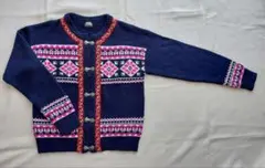 RODEO CROWNS ノルディック柄 ニットカーディガン
