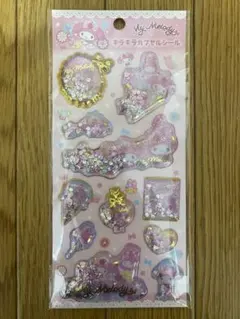 My Melody マイメロ　キラキラカプセルシール　ボンボンドロップシール