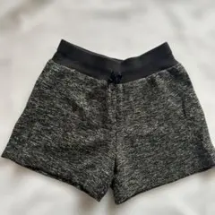 キッズ GU 女の子ハーフパンツ ブラックミックス　ショートパンツ　130
