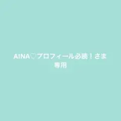 AINA♡プロフィール必読！さま専用