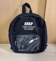 ANAP リュック キッズ クリアポケット ブラックのサムネイル