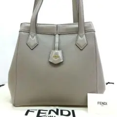 【現行】フェンディ オリガミ ミディアム トートバッグ レザー 肩掛 グレージュのサムネイル