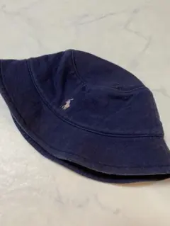 ラルフローレン　帽子 刺繍入りバケットハット