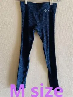 CB Beauty ネイビー ストライプ レギンス　ヨガ用