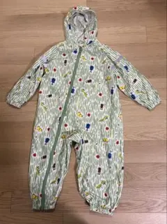 クレードスコープ　虫柄 レインロンパース プレイウェア 砂場着 90-100cm