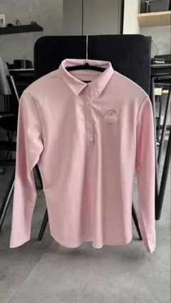 callaway ピンク 長袖ポロシャツ ロゴ GOLF
