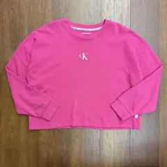 Calvin Klein JEANS スウェット 薄手 古着 ピンク XLサイズ