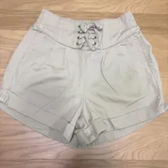 イオントップバリュー 女児 ショートパンツ ベージュ 140 中古品 短パン