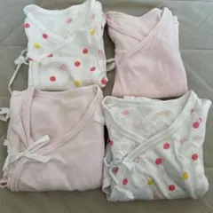 ベビー肌着 4枚セット ピンク・ホワイト