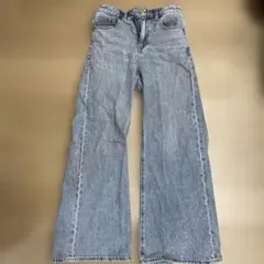 GU ワイドレッグデニム