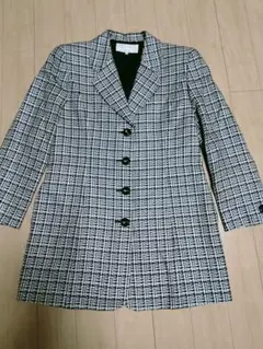 NINARICCI テーラードジャケット チェック柄 ブラック・ホワイトのサムネイル