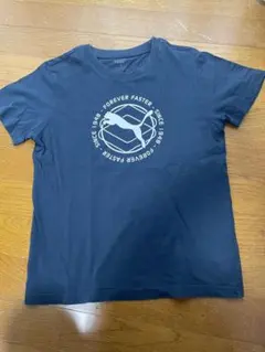 ネイビー プリントロゴ Tシャツ