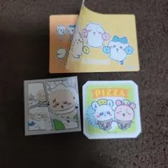 ちいかわ うさぎ はちわれ モモンガ 古本屋 ラッコ シール カード 3点セット