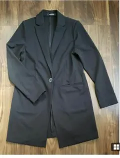 ROSE BUD黒 シングルボタンストレッチ テーラードジャケット