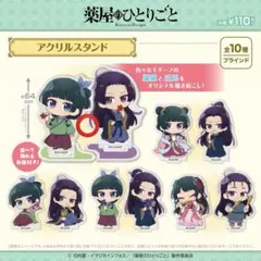 ①　2個　薬屋のひとりごと　アクリルスタンド　ダイソー　猫猫　壬氏