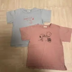 スヌーピーPEANUTS 110cm 半袖Tシャツ２枚セット