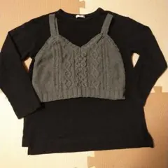 長袖Tシャツ 　ビスチェ付き　130cm GU