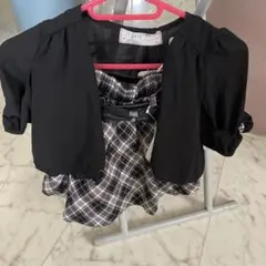 フォーマル2点セット　羽織120cm スカート110