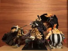 ワンピース 魂豪示像 カイドウ キング クイーン ジャック フィギュアセット