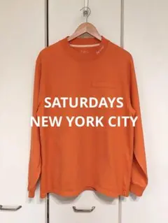 Saturdays New York City オレンジ長袖カットソー