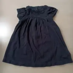 Bebe 黒 フリル付き ワンピース 100%コットン