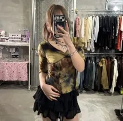 Ozz on シアーVネックTシャツ　Y2Kのサムネイル