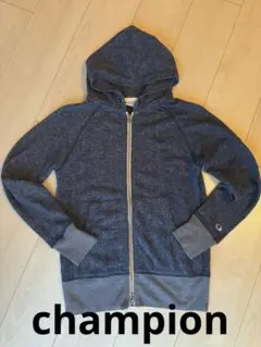 Champion Women's M フルジップパーカー ネイビー