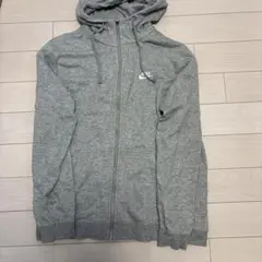 NIKE ナイキ グレー ジップパーカー XL ロゴ 普通良好