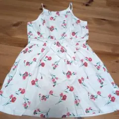 GAP KIDS フラワープリント ノースリーブワンピース XS　110サイズ