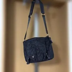 ANNA SUI ハートキルティングショルダーバッグ ブラック